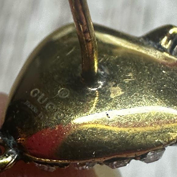 Beautiful Crystal Strawberry Drop earrings. - Picture 7 of 7